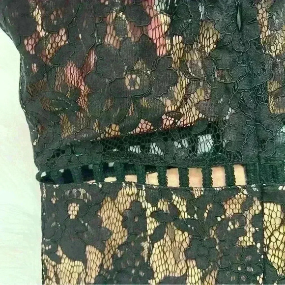 Tobi Nude & Black Lace Minidress Small - Picture 9 of 11
